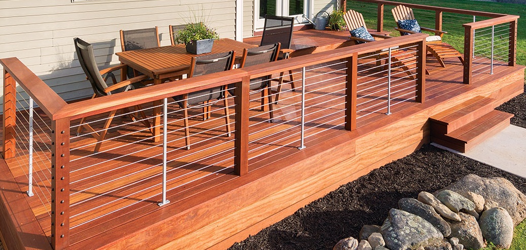 Deck with Cable Railing